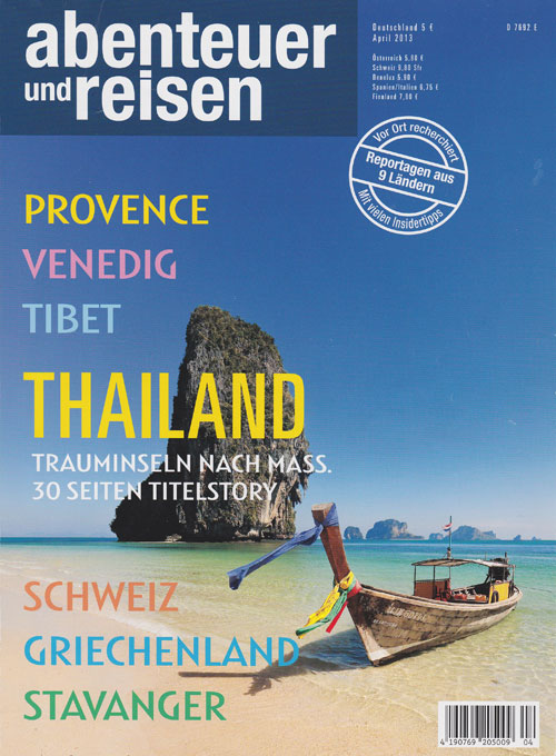 abenteuer und reisen Titelheft Thailand April 2013, Trauminseln nach Maß