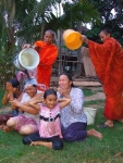 © Martina Miethig, Kambodscha, Khmer-Fest, Segnung durch Mönche