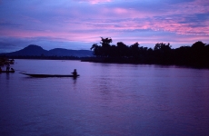 © Martina Miethig, Laos, Abendstimmung am Mekong