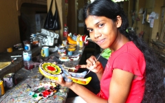 © Martina Miethig, Sri Lanka, Ambalangoda, Maskenmuseum, Maskenmalerin