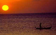 © Martina Miethig, Thailand, Ko Lanta, Sonnenuntergang_Fischerboot