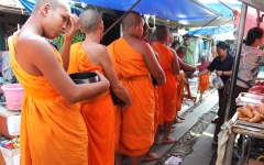 © Martina Miethig, Thailand, bei Bangkok, Bettelmönche, Novizen