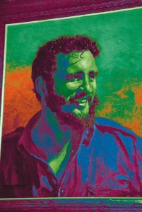 Fidel Castro als junger Rebell in Popart