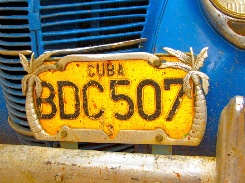 © Martina Miethig, Kuba Autoschild particular privat