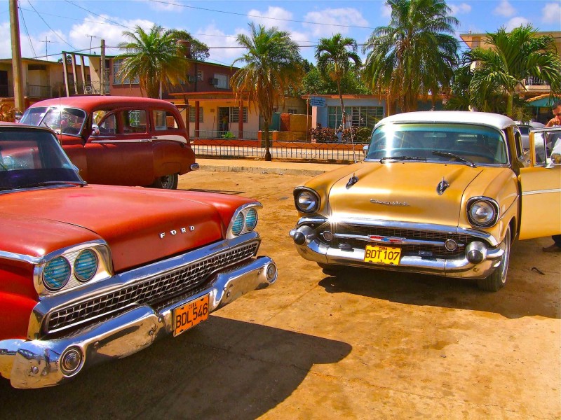 © Martina Miethig, Kuba, Güira de Melena, Oldtimer Taxies