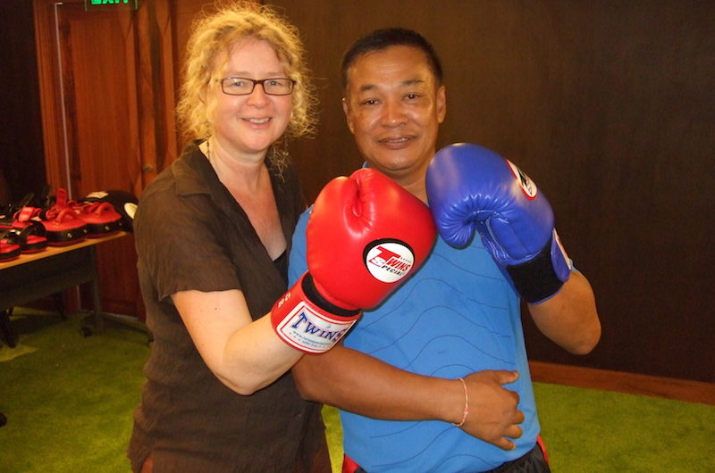 © Martina Miethig, Thailand: Beim Muay-Thai-Kickbox-Traning mit dem Master Jay
